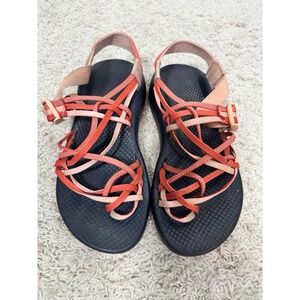 Chaco Women's Z Cloud X2 Orange Strappy Sandals Waterproof Sport Hiking Size 7 M